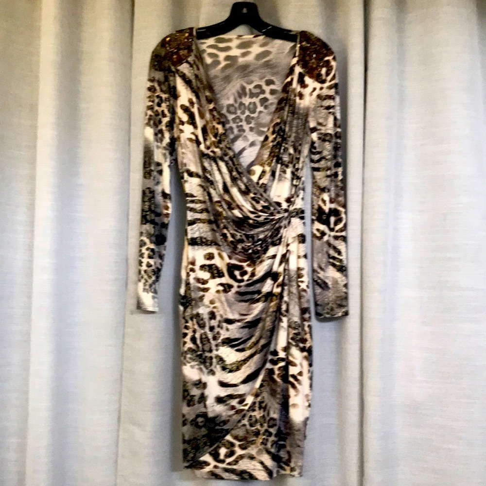 Cocktail long sleeved dress